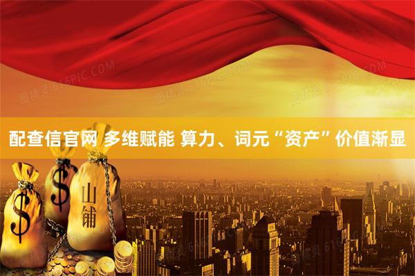 配查信官网 多维赋能 算力、词元“资产”价值渐显